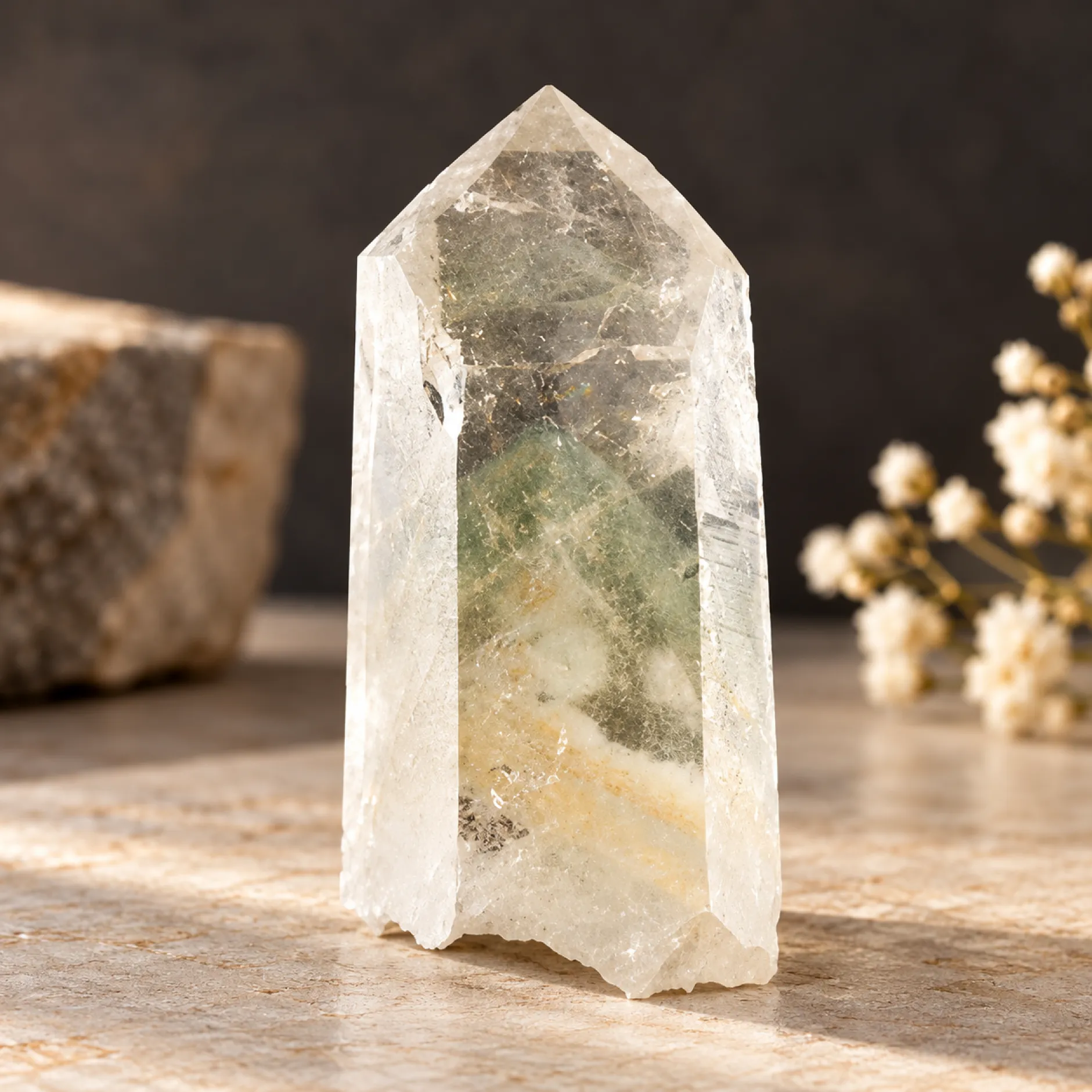 Natural Phantom Quartz Crystal – Meaning, Properties, Benefits & Green Phantom Varieties