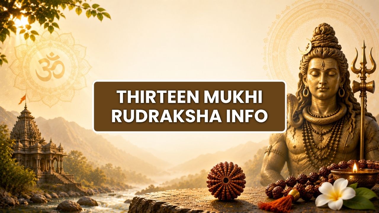 Thirteen Mukhi Rudraksha Info