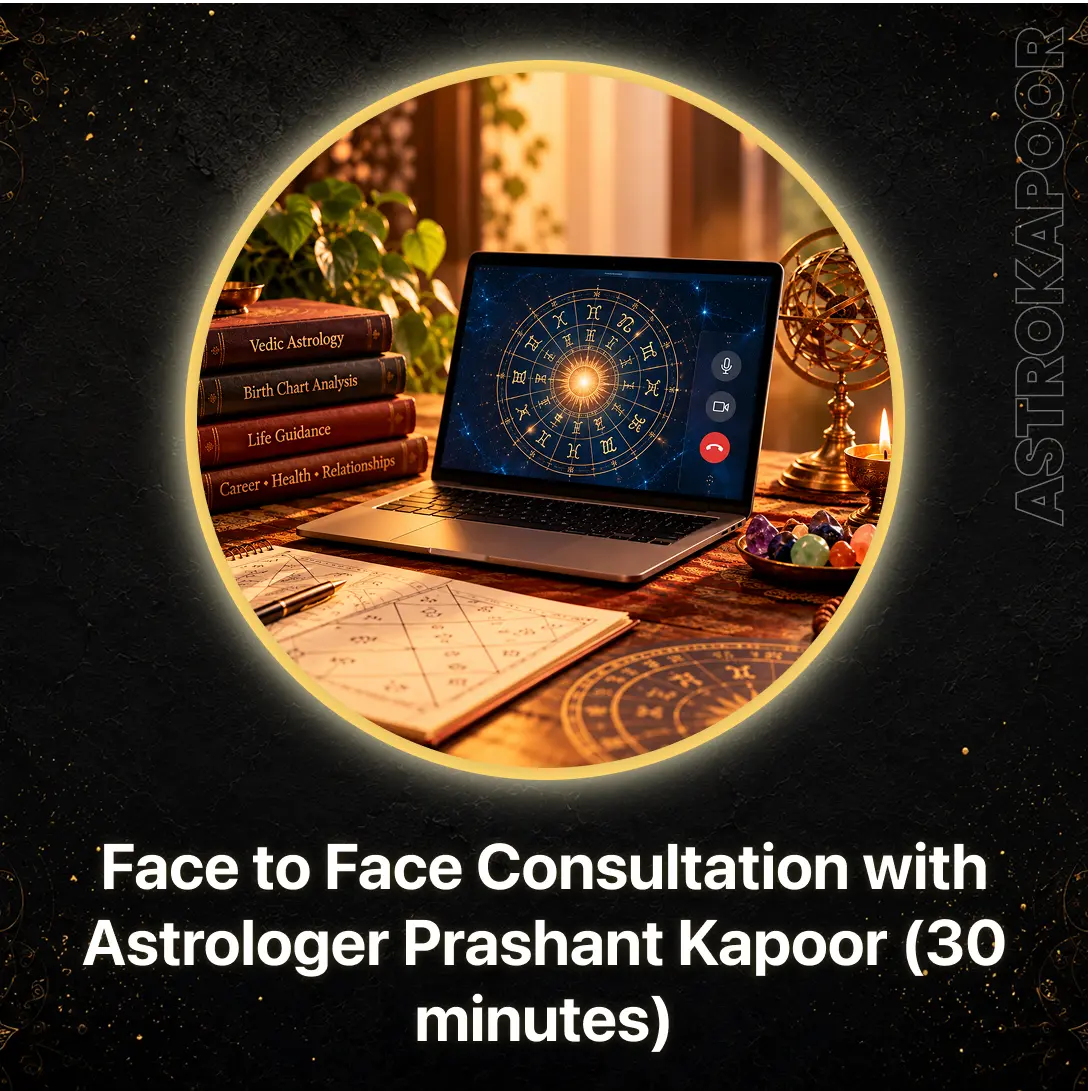 Face to Face Consultation with Astrologer Prashant Kapoor (30 minutes)